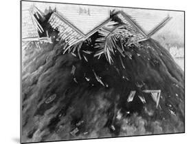 Tornado in Kirksville, Missouri, 1889-George Varian-Mounted Art Print