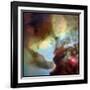 Tornado-like Structures In the Lagoon Nebula, M8-null-Framed Photographic Print