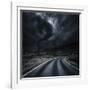 Tornado Near a Winding Road in the Mountains, Crete, Greece-null-Framed Photographic Print