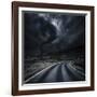 Tornado Near a Winding Road in the Mountains, Crete, Greece-null-Framed Photographic Print