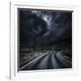 Tornado Near a Winding Road in the Mountains, Crete, Greece-null-Framed Photographic Print