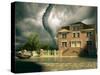 Tornado over the House-viczast-Stretched Canvas