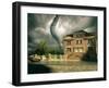 Tornado over the House-viczast-Framed Art Print