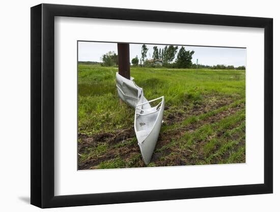 Tornado Storm Damaga, Saskatchewan, Canada-null-Framed Photographic Print