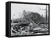 Tornado Torn Home Site-null-Framed Stretched Canvas