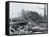 Tornado Torn Home Site-null-Framed Stretched Canvas