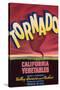 Tornado Vegetable Label - Guadalupe, CA-Lantern Press-Stretched Canvas