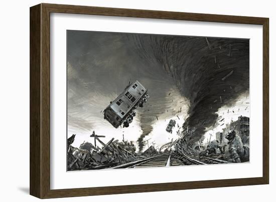 Tornado Which Hit St Cloud-Graham Coton-Framed Giclee Print