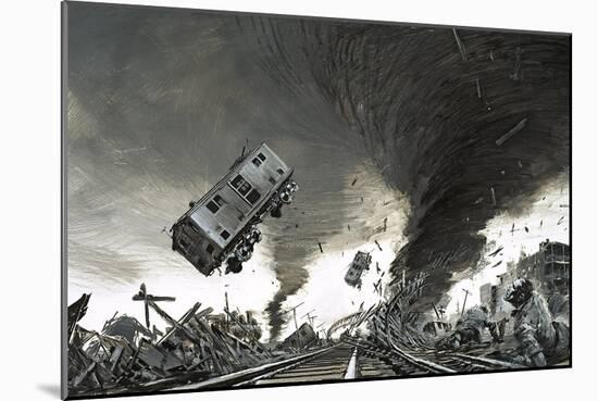 Tornado Which Hit St Cloud-Graham Coton-Mounted Giclee Print