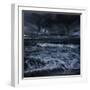 Tornados in a Rough Sea Against Stormy Clouds, Crete, Greece-null-Framed Photographic Print