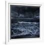 Tornados in a Rough Sea Against Stormy Clouds, Crete, Greece-null-Framed Photographic Print