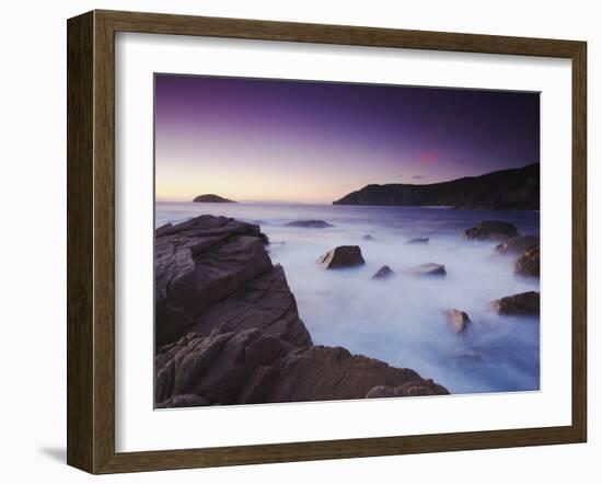 Torndirrup National Park at Sunset, Albany, Western Australia, Australia-Ian Trower-Framed Photographic Print