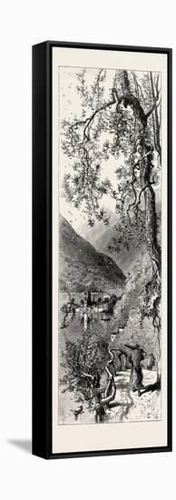 Torno, Lago Di Como, Lario, the Italian Lakes, Italy, 19th Century-null-Framed Stretched Canvas
