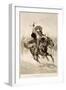 'Toro, Toro!', an Old-Time Californian Vaquero after a Wild Steer (Wood Engraving on Newsprint)-Frederic Remington-Framed Giclee Print