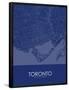 Toronto, Canada Blue Map-null-Framed Poster