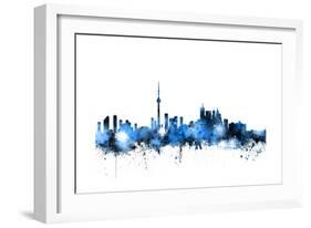 Toronto Canada Skyline-Michael Tompsett-Framed Art Print