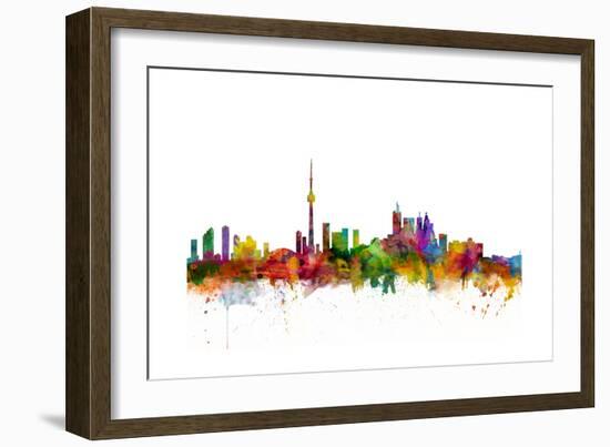 Toronto Canada Skyline-Michael Tompsett-Framed Art Print