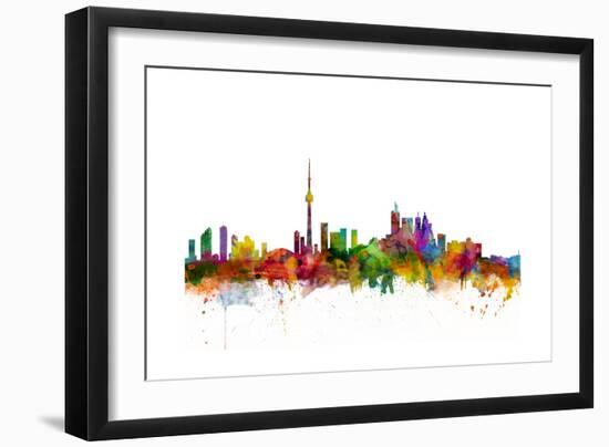 Toronto Canada Skyline-Michael Tompsett-Framed Art Print