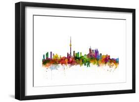 Toronto Canada Skyline-Michael Tompsett-Framed Art Print