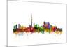 Toronto Canada Skyline-Michael Tompsett-Mounted Art Print