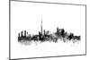 Toronto Canada Skyline-Michael Tompsett-Mounted Art Print