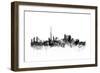 Toronto Canada Skyline-Michael Tompsett-Framed Premium Giclee Print