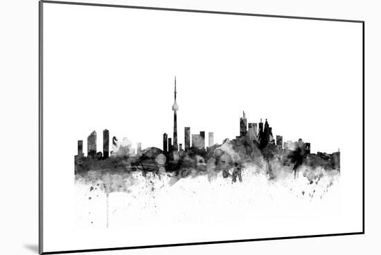 Toronto Canada Skyline-Michael Tompsett-Mounted Premium Giclee Print