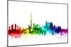 Toronto Canada Skyline-Michael Tompsett-Mounted Art Print