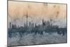 Toronto Canada Skyline-Michael Tompsett-Mounted Art Print