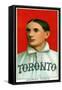 Toronto, Canada, Toronto Minor League, Jim McGinley, Baseball Card-Lantern Press-Framed Stretched Canvas