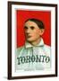 Toronto, Canada, Toronto Minor League, Jim McGinley, Baseball Card-Lantern Press-Framed Art Print