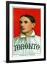 Toronto, Canada, Toronto Minor League, Jim McGinley, Baseball Card-Lantern Press-Framed Art Print