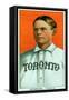 Toronto, Canada, Toronto Minor League, Moose Grimshaw, Baseball Card-Lantern Press-Framed Stretched Canvas