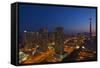 Toronto. City at Dusk with Cn Tower-Mike Grandmaison-Framed Stretched Canvas