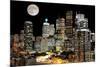 Toronto City Center at Night-null-Mounted Art Print