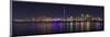 Toronto - City Night Panorama-null-Mounted Art Print