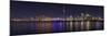 Toronto - City Night Panorama-null-Mounted Art Print