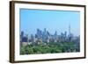 Toronto City Skyline View with Park and Urban Buildings-Songquan Deng-Framed Photographic Print