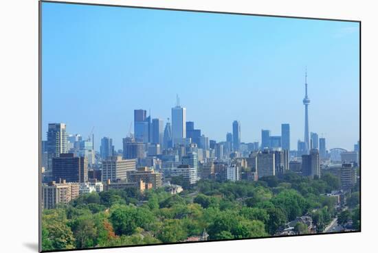 Toronto City Skyline View with Park and Urban Buildings-Songquan Deng-Mounted Photographic Print