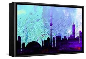 Toronto City Skyline-NaxArt-Framed Stretched Canvas