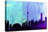 Toronto City Skyline-NaxArt-Stretched Canvas