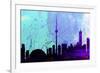 Toronto City Skyline-NaxArt-Framed Premium Giclee Print