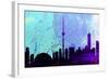 Toronto City Skyline-NaxArt-Framed Art Print