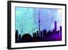 Toronto City Skyline-NaxArt-Framed Art Print