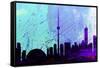 Toronto City Skyline-NaxArt-Framed Stretched Canvas