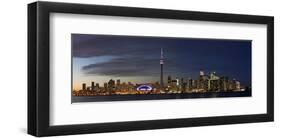 Toronto Cityscape Panorama-null-Framed Art Print