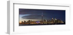 Toronto Cityscape Panorama-null-Framed Art Print