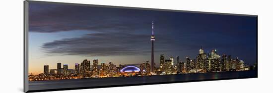 Toronto Cityscape Panorama-null-Mounted Art Print