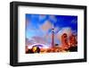 Toronto CN Tower At Night-null-Framed Art Print