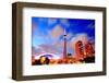 Toronto CN Tower At Night-null-Framed Art Print